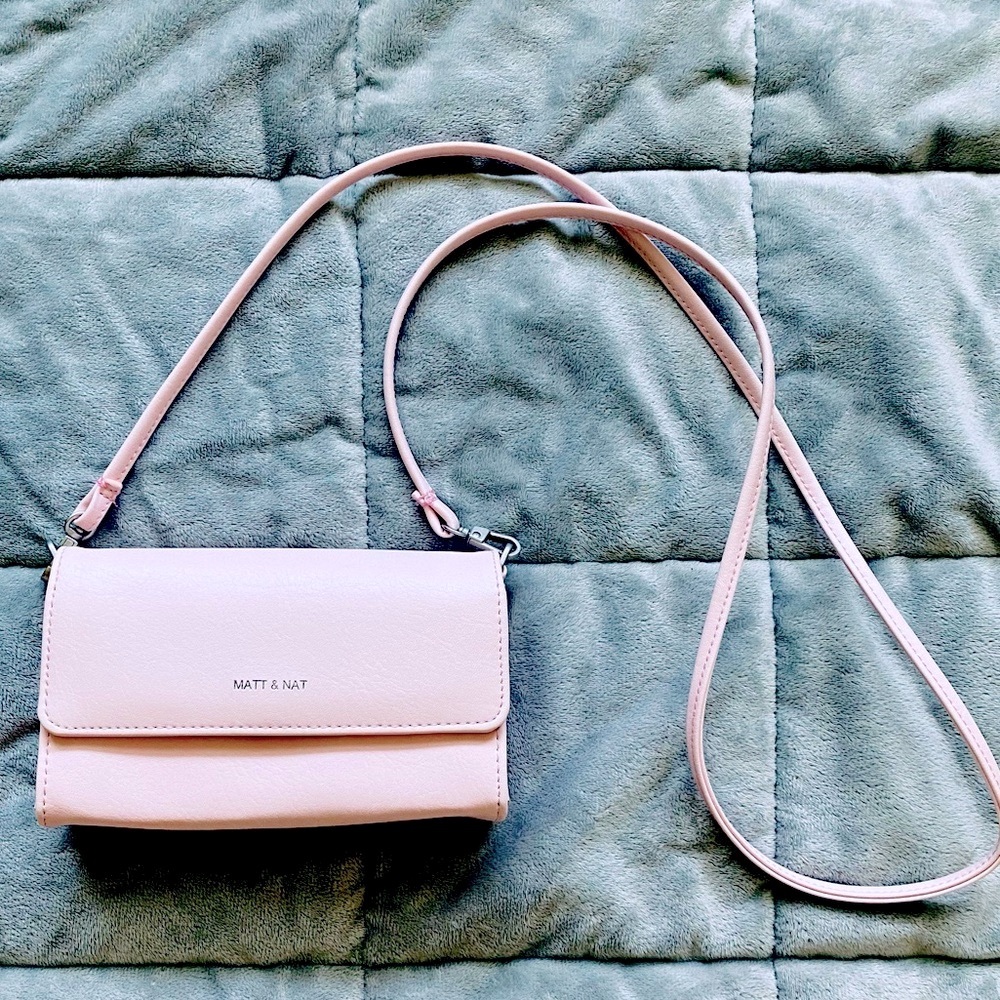 Matt & Nat Pastel Pink Crossbody Mini Bag